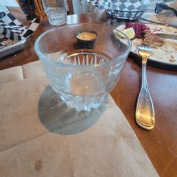 Small cup of water Small cup of water