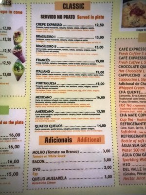 Menu photo 2 Hachi Crepe & Café São Paulo, SP