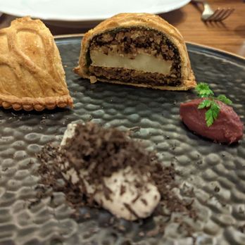 Francie - PITHIVIER celeriac, hazelnut, périgord truffle, leek mostarda - not good - Italian Near Me - Brooklyn, New York