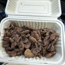 Burnt fried pickles with no sauce