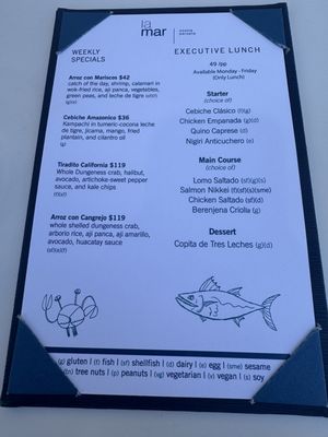 Menu photo 1 La Mar San Francisco, CA Menu photo 1 La Mar San Francisco, CA
