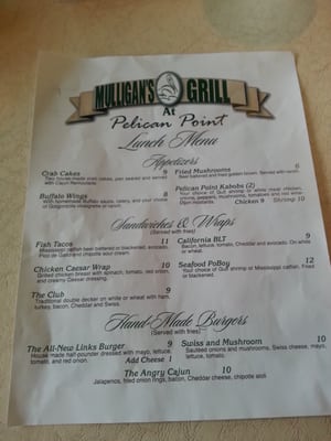 Menu photo 2 Mulligans Grill at Pelican Point Gonzales, LA Menu photo 2 Mulligans Grill at Pelican Point Gonzales, LA