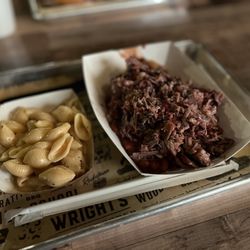 Wrights Barbecue Rogers - Shells and Cheese & Big John