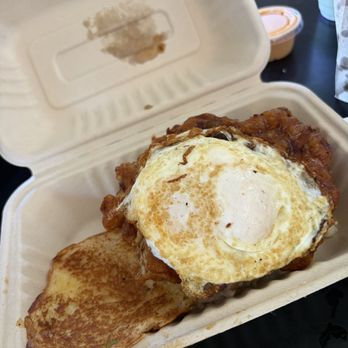 Hatched - Chicken Sandwich with additional egg - Breakfast & Brunch Near Me - Palo Alto, California Hatched - Chicken Sandwich with additional egg - Breakfast & Brunch Near Me - Palo Alto, California