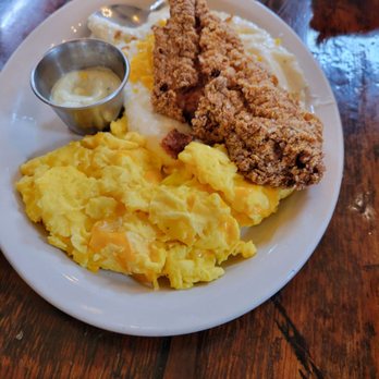 Toast - Catfish and grits w/scrambled eggs - Breakfast & Brunch Near Me - New Orleans, Louisiana