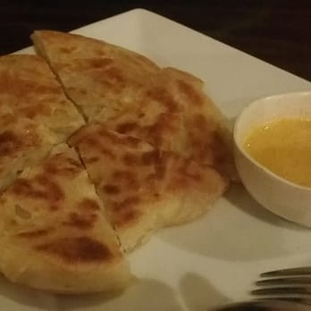 Burmatown - Platha - its thicker than typical roti like a layered roti pancake will need more sauce! 2.13.16 - Burmese Near Me - Corte Madera, California