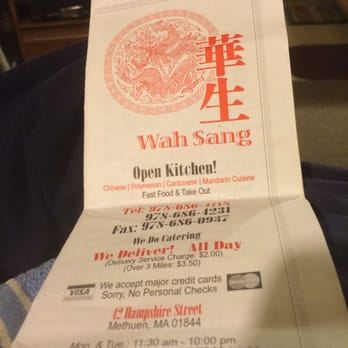 Wah Sang Restaurant - Chinese Near Me - Methuen, Massachusetts Wah Sang Restaurant - Chinese Near Me - Methuen, Massachusetts