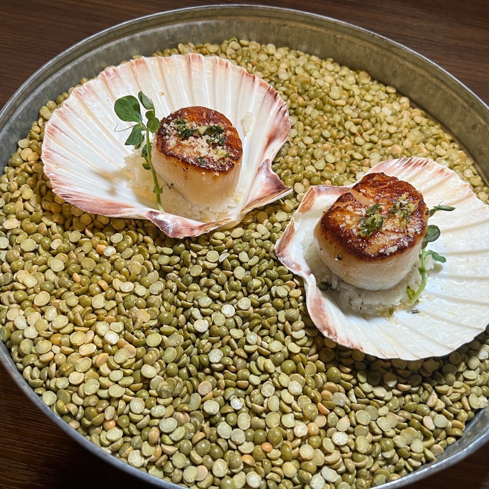 Kounter - Scallops w rice /dried lentils - New American Near Me - Rock Hill, South Carolina