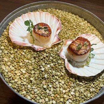 Kounter - Scallops w rice /dried lentils - New American Near Me - Rock Hill, South Carolina