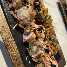 Godzilla Roll and Black Angel Roll