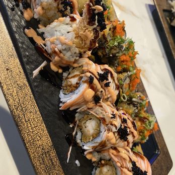 Kuchi - Godzilla Roll and Black Angel Roll - Sushi Bars Near Me - Tampa, Florida