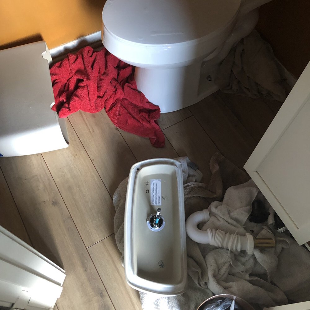 Empire Floors - They left the bathroom in a mess! - Flooring Near Me - Santa Rosa, California Empire Floors - They left the bathroom in a mess! - Flooring Near Me - Santa Rosa, California