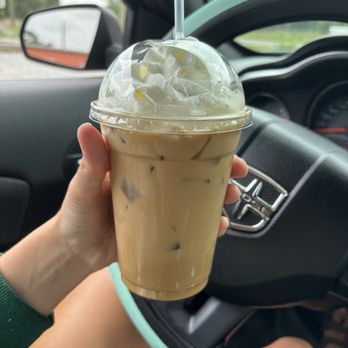 The Blue House Coffee - Medium iced latte. 2 pumps vanilla & whip cream. - Coffee & Tea Near Me - Long Beach, Mississippi The Blue House Coffee - Medium iced latte. 2 pumps vanilla & whip cream. - Coffee & Tea Near Me - Long Beach, Mississippi