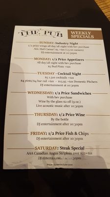 Menu photo 4 The Pub On Richmond London, ON