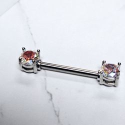 Dragon's Breath - 14g Surgical Steel Barbell for nipple piercings