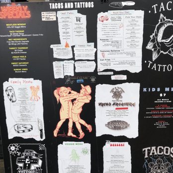 Tacos & Tattoos - Menu - Mexican Near Me - Miami, Florida Tacos & Tattoos - Menu - Mexican Near Me - Miami, Florida