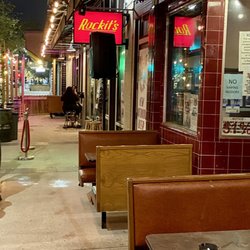 Rockit's Whiskey Bar and Saloon - Outside lounge area...front of building