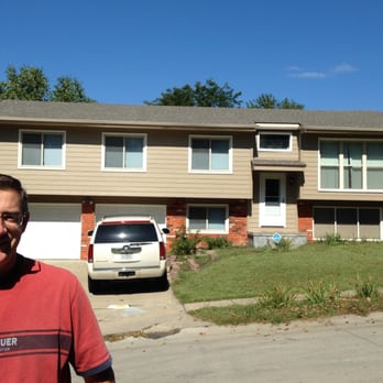 Omaha Gutter - Here we have the owner of Omaha Gutter Company, Inc, Scott Fokken at a his family friend's home in which we installed new gu... - Roofing Near Me - La Vista, Nebraska Omaha Gutter - Here we have the owner of Omaha Gutter Company, Inc, Scott Fokken at a his family friend's home in which we installed new gu... - Roofing Near Me - La Vista, Nebraska