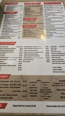 Menu photo 3 La Tapatia Bakersfield, CA