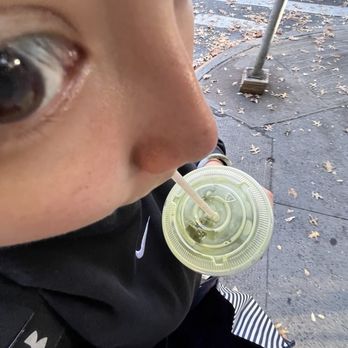 Zelma's Caffe - me and my iced matcha latte - Coffee & Tea Near Me - New York, New York