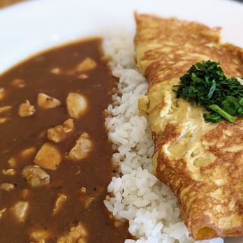 Demiya - Chicken curry stew with an added omelette - Japanese Curry Near Me - San Jose, California Demiya - Chicken curry stew with an added omelette - Japanese Curry Near Me - San Jose, California