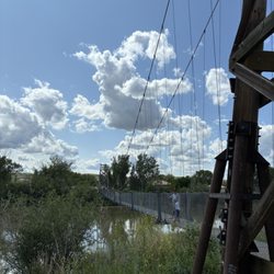 The Star Mine Suspension Bridge - Bridge side view