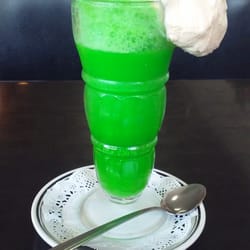 The Chocolate Moose - Green River Ice Cream Soda! Absolutely delicious!
