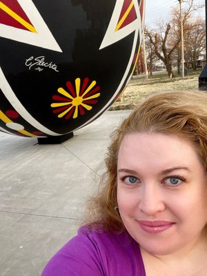 Worlds Largest Hand Painted Czech Egg by null
