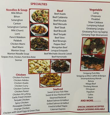 Menu photo 2 Manila Good Ha Sa Union City, CA