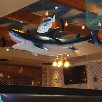 Cracking Crab - Shark decoration - Seafood Near Me - Pensacola, Florida