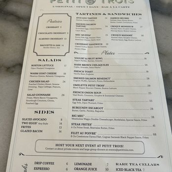 Petit Trois - Menu - French Near Me - Los Angeles, California Petit Trois - Menu - French Near Me - Los Angeles, California
