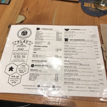 Victory Point Cafe - Menu options minus the alcohol menu - Coffee & Tea Near Me - Berkeley, California