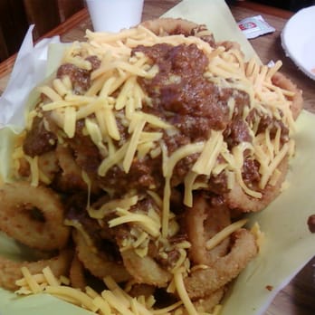 The Hat - Chili Cheese Onion Rings from the Hat- Oh my! - Sandwiches Near Me - Brea, California