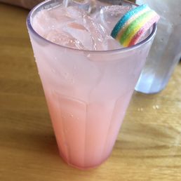 Pink lemonade with an airheads