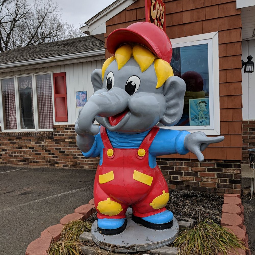 Eggs Up Restaurant - Statue out front. - Breakfast & Brunch Near Me - Portland, Connecticut Eggs Up Restaurant - Statue out front. - Breakfast & Brunch Near Me - Portland, Connecticut