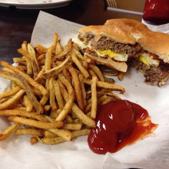 Jungle Burger - Bacon and egg cheeseburger. Forgot to take the picture before I got started. Very tasty. - Burgers Near Me - McKinney, Texas Jungle Burger - Bacon and egg cheeseburger. Forgot to take the picture before I got started. Very tasty. - Burgers Near Me - McKinney, Texas