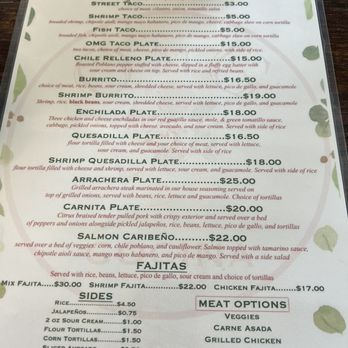 OMG Cocina - Menu page 2 - Mexican Near Me - Sacramento, California OMG Cocina - Menu page 2 - Mexican Near Me - Sacramento, California