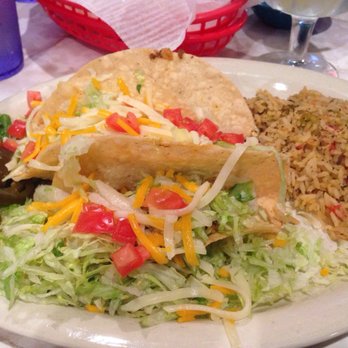 Chuy's - Beef tacos with rice and charro beans - Tex-Mex Near Me - Cary, North Carolina