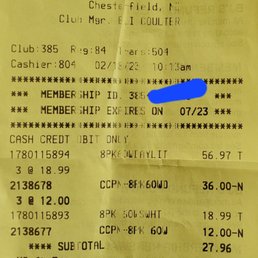 look at SUBTOTAL, then TAX.  It is supposed to be 6 percent, not 16.3 percent.