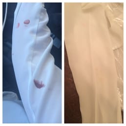Lipstick be gone! Maybe not like new, but pretty damn close. Not bad for a white, silk, shirt attacked by lipstick! Lipstick be gone! Maybe not like new, but pretty damn close. Not bad for a white, silk, shirt attacked by lipstick!