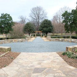 Independence Park - Looking back on the garden space from the very end of the park