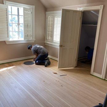 Pablo's Hardwood Flooring - Pablo prepping the edges. - Flooring Near Me - Duarte, California Pablo's Hardwood Flooring - Pablo prepping the edges. - Flooring Near Me - Duarte, California