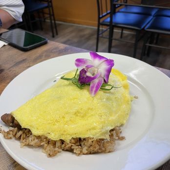 Guieb Cafe - Adobo Fried Rice Omelette - New American Near Me - Aiea, Hawaii