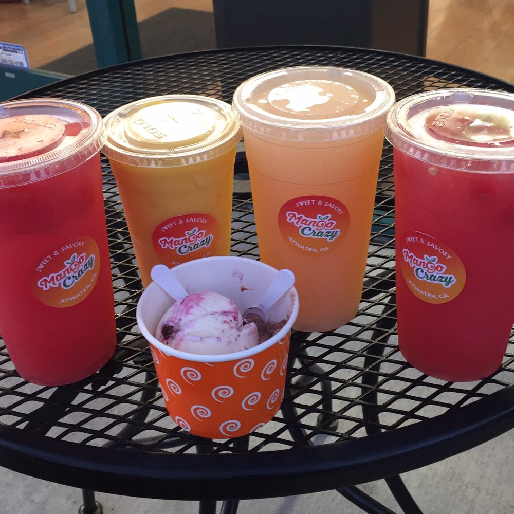 Mango Crazy - Agua Frescas and super cream raspberry swirl ice cream. - Juice Bars & Smoothies Near Me - Atwater, California Mango Crazy - Agua Frescas and super cream raspberry swirl ice cream. - Juice Bars & Smoothies Near Me - Atwater, California