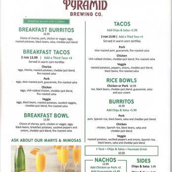 Pyramid Ale Taproom - Menu - Beer Bar Near Me - Oakland, California Pyramid Ale Taproom - Menu - Beer Bar Near Me - Oakland, California