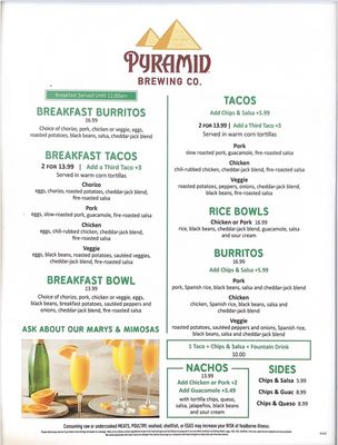 Menu photo 1 Pyramid Ale Taproom Oakland, CA Menu photo 1 Pyramid Ale Taproom Oakland, CA
