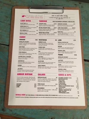 Menu photo 6 Kerala Kitchen Ballsbridge, D