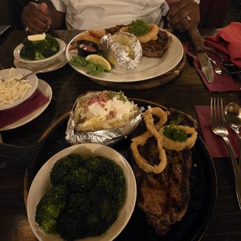 Aberdeen Barn - Del Monico Steaks Baked Potato and Broccoli - Seafood Near Me - Williamsburg, Virginia Aberdeen Barn - Del Monico Steaks Baked Potato and Broccoli - Seafood Near Me - Williamsburg, Virginia