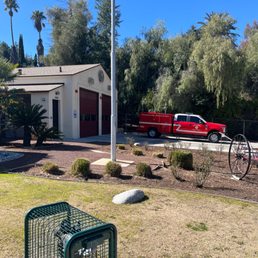 Exterior outside entrance of Redlands Fire Department 262 - Redlands, California Exterior outside entrance of Redlands Fire Department 262 - Redlands, California