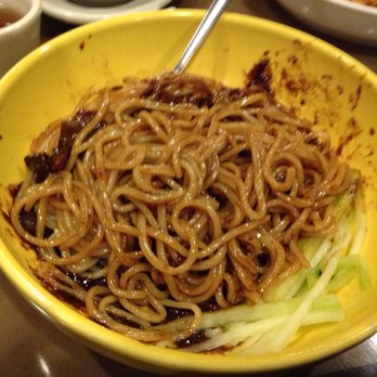 Yu's Mandarin - Peking noodle after you mix it up. - Chinese Near Me - Schaumburg, Illinois